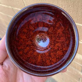 建窑建盏百花盏铁胎茶碗家用茶具品茗茶杯大号禅定主人杯陶瓷单杯