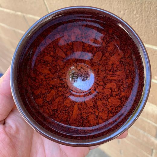 建窑建盏百花盏铁胎茶碗家用茶具品茗茶杯大号禅定主人杯陶瓷单杯 商品图0