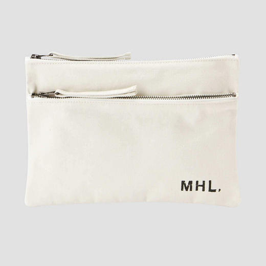 英国 MHL FADED COTTON TWILL 棉质斜纹布大号手拿包 商品图0