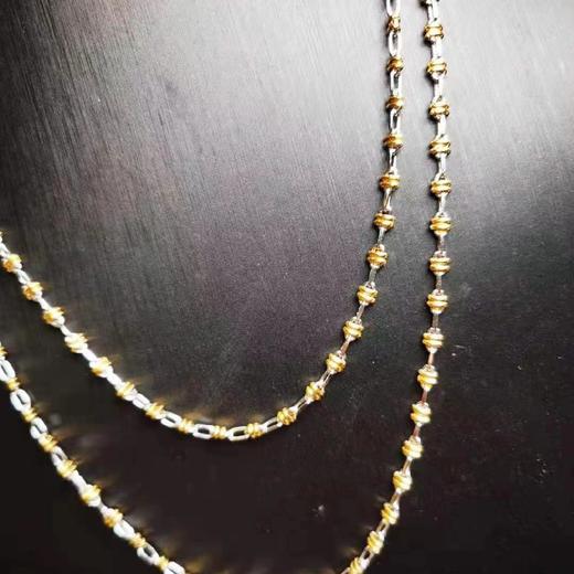 价值3500+ 意大利工艺金银链子 百搭气质 保色时间好 造型别致漂亮 晶莹剔透 熠熠生辉！加搭配吊坠/可单带 商品图2