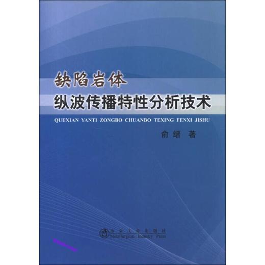 缺陷岩体纵波传播特性分析技术/俞缙 商品图0