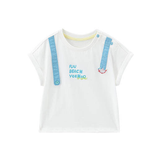 英氏-童衣类（夏）E1外着英针衣裤套白73CM 商品图3