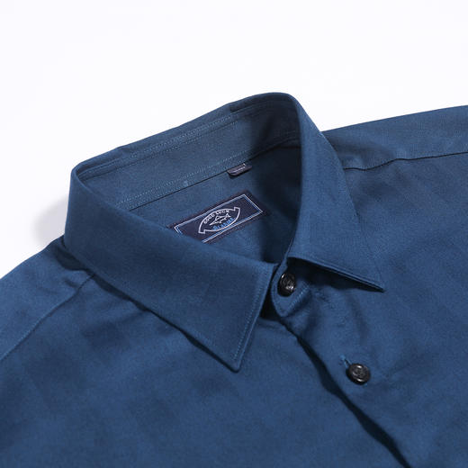 GOOD LUCK德鲨暗纹提花长袖衬衫L291136 商品图11