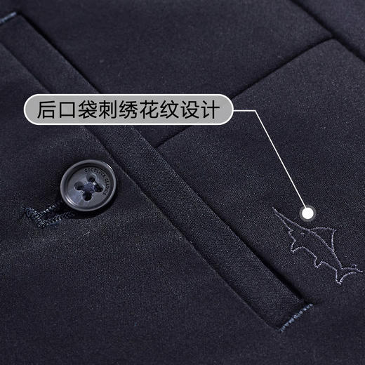GOOD LUCK德鲨男装休闲裤时尚商务微弹力男装长裤子B287601 商品图11