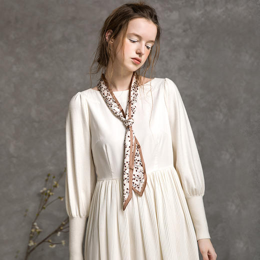 famecoco范可儿通勤连衣裙秋气质仙女长裙F216FA014 商品图3