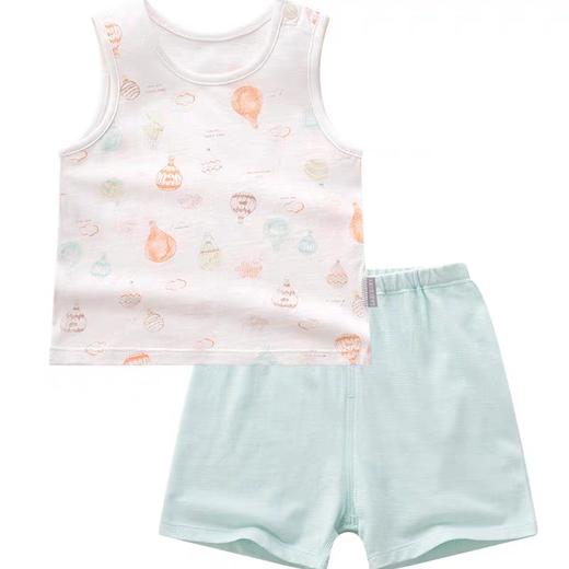 拉比-内衣类（夏）C9气球之旅背心服套装蓝绿 商品图1