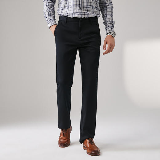 GOOD LUCK德鲨男装休闲裤时尚商务微弹力男装长裤子B287601 商品图1