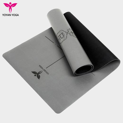 悠妍进口PU土豪垫15011K 专业防滑天然橡胶瑜伽垫体式引导线 商品图0