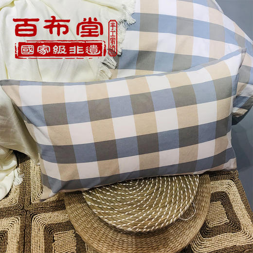 【企业】百布堂纯棉粗布床单（灰白格） 商品图4