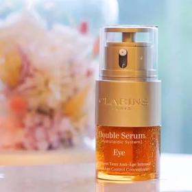 娇韵诗双萃眼部精华眼霜淡黑眼圈细纹20ml