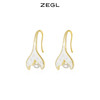 ZEGL设计师人造珍珠鱼尾耳钩款耳环女夏季小众耳钉气质高级感耳饰 商品缩略图0