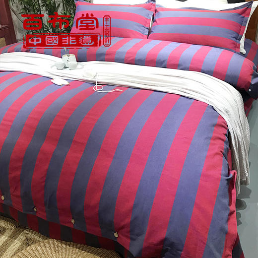 （乡村振兴商品）百布堂纯棉四件套A4 好运来（故宫红） 商品图1