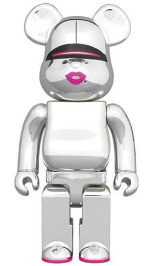 收藏系列 Be@rbrick 400%系列 空山基 红唇 银色 商品图3