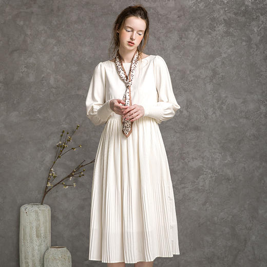 famecoco范可儿通勤连衣裙秋气质仙女长裙F216FA014 商品图2