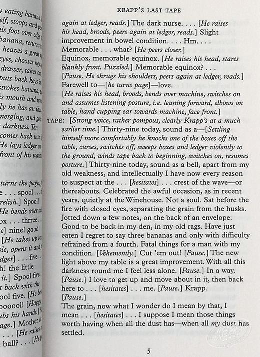 【中商原版】碎片集 杂谈及一个戏剧片段 Krapp s Last Tape and Other Shorter Plays 英文原版 Samuel Beckett 商品图4