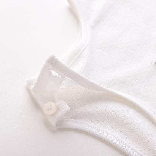 拉比-内衣类（夏）C9拉比熊网目背心服套装米白 商品图1