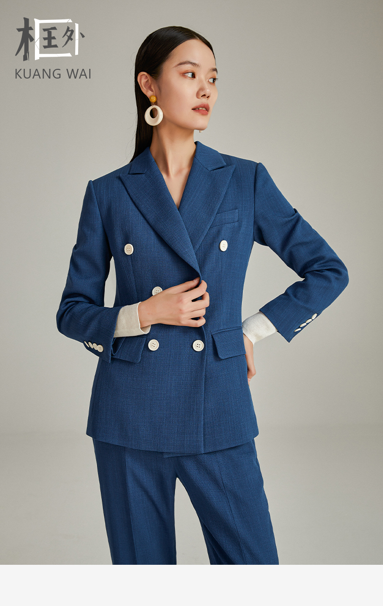西嘉c impress 日本东丽进口纱线 西装外套 西装裤女气质通勤高端感