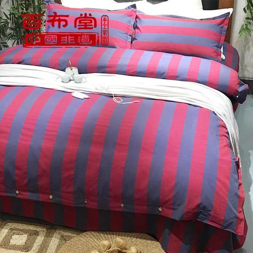 （乡村振兴商品）百布堂纯棉四件套A4 好运来（故宫红） 商品图3