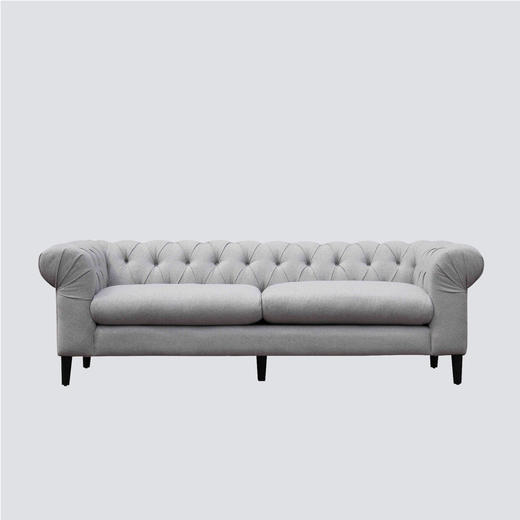 NS家居nsfurniture软包拉点布艺三人位沙发NSSF-5182-60 KD 商品图0