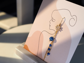 【海王星耳环】天然蓝晶石 找到另一半