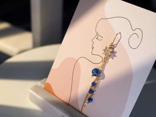 【海王星耳环】天然蓝晶石 找到另一半 商品图0