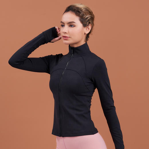 《惊爆618 不退换》HWT华威特玲珑运动瑜伽修身服跑步户外塑形外套H290123 商品图3