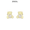 ZEGL设计师童趣熊系列人造珍珠小熊耳钉女夏小众耳环925银针耳饰 商品缩略图0