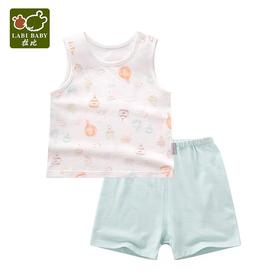 拉比-内衣类（夏）C9气球之旅背心服套装蓝绿