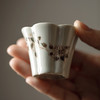 束刻 古青/海棠茶杯 口径5.4cm 高4.5cm 满容30ml 古青手绘兰花绣球花茶杯文人器功夫茶具海棠茶杯花口小品茗杯 商品缩略图7