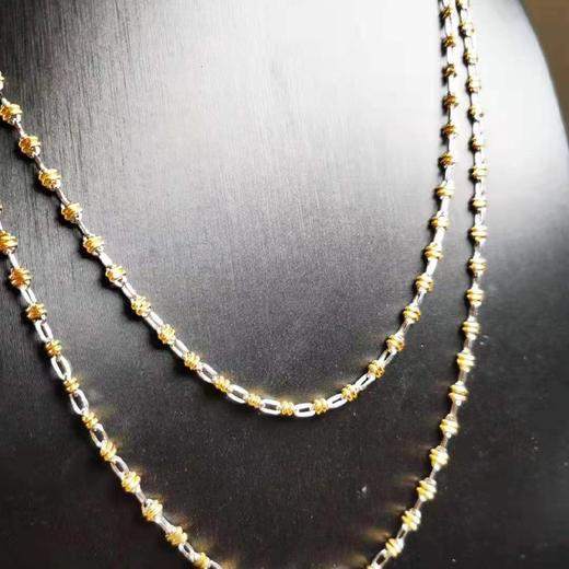 价值3500+ 意大利工艺金银链子 百搭气质 保色时间好 造型别致漂亮 晶莹剔透 熠熠生辉！加搭配吊坠/可单带 商品图1