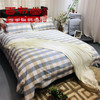 【企业】百布堂纯棉粗布床单（灰白格） 商品缩略图1