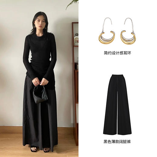 HIDEMI花苞线条感耳环 商品图3