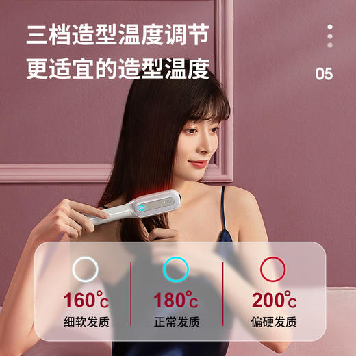 瑞士Solis无线直发梳HS100  人鱼姬 商品图5