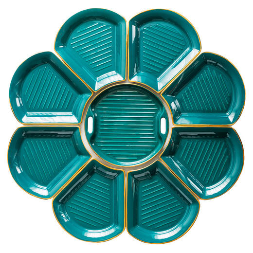 北欧轻奢陶瓷套装家用碗盘碟高颜值送礼酒店适用菜盘拼盘陶瓷餐具 商品图4