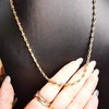 价值3500+ 意大利工艺金银链子 百搭气质 保色时间好 造型别致漂亮 晶莹剔透 熠熠生辉！加搭配吊坠/可单带 商品缩略图3