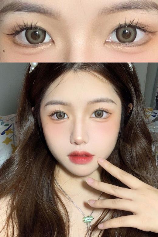 Hushlens南瓜麻薯 14.5mm 韩产进口添加硅水凝胶 年抛 商品图0