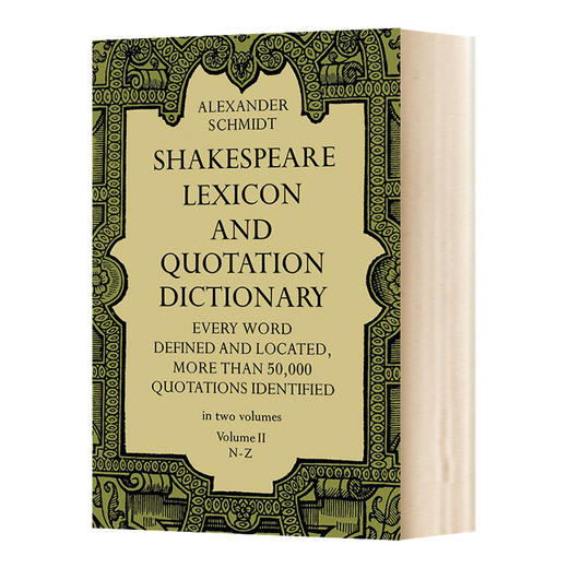 华研原版 莎士比亚词典2 英文原版 Shakespeare Lexicon and Quotation Dictionary Vol 2 英文版进口原版英语书籍 商品图0