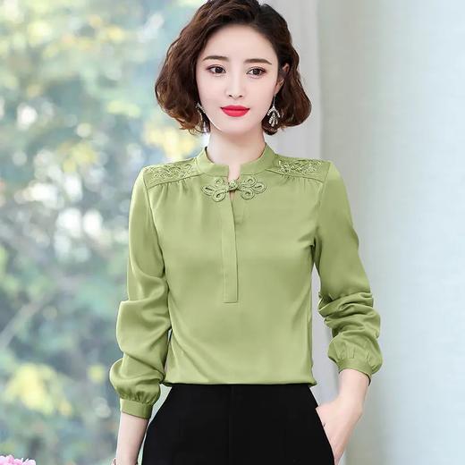 时尚气质，洋气打底雪纺长袖衬衣TR-5017 商品图1