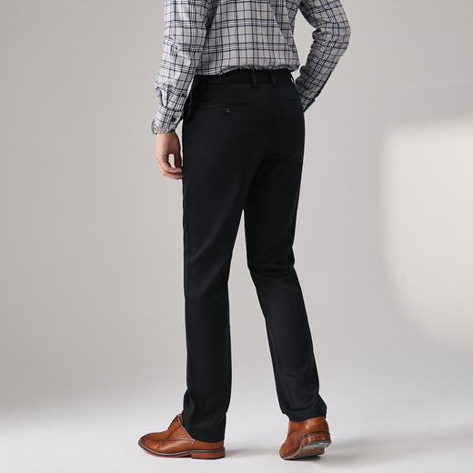 GOOD LUCK德鲨男装休闲裤时尚商务微弹力男装长裤子B287601 商品图4