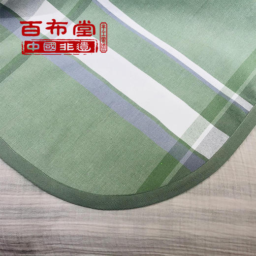 （乡村振兴商品）百布堂纯棉养生棉凉席三件套（绿大格） 商品图4