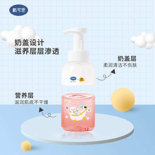 【母婴用品】戴可思儿童牛奶泡泡洗发沐浴露二合一400ml 商品图1