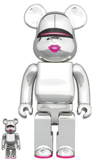 收藏系列 Be@rbrick 400%系列 空山基 红唇 银色 商品图1
