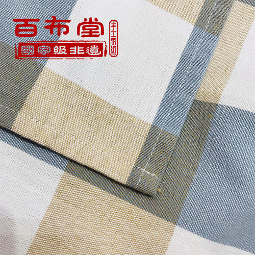 【企业】百布堂纯棉粗布床单（灰白格） 商品图3