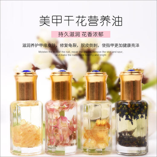 干花营养油滋润指甲原油防倒刺花香护理油自带滚珠瓶装批发 商品图1