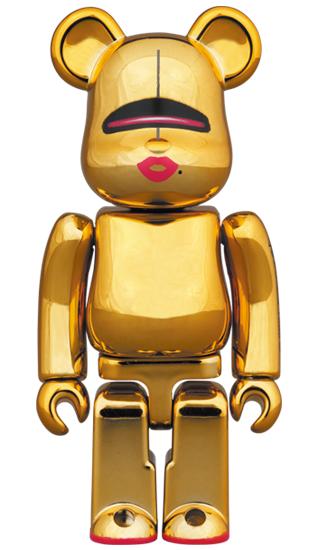 收藏系列 Be@rbrick 400%系列 空山基 红唇 金色 商品图2