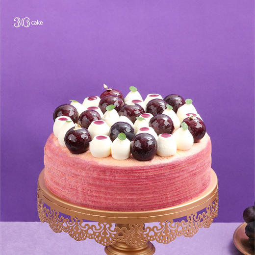 【社群专享】海盐芝士多肉葡萄千层，可选6/8英寸 商品图1