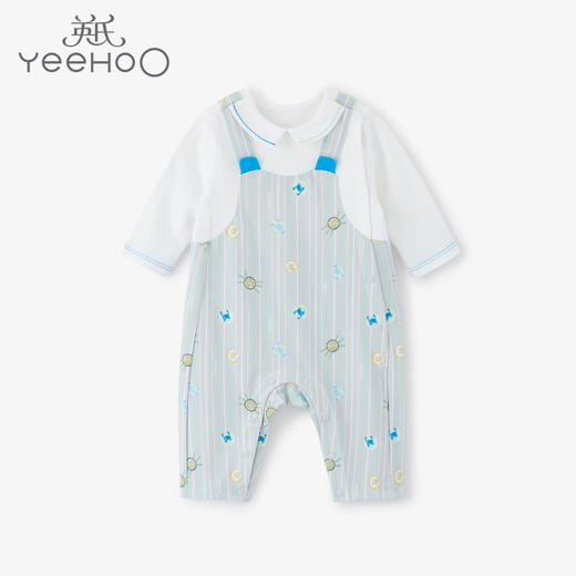 英氏-童衣类（春）E1英针长蛤英氏白73CM 商品图0