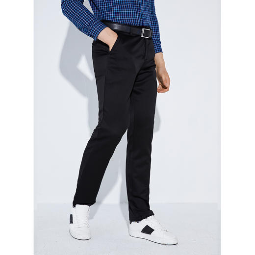GOOD LUCK德鲨男装休闲裤时尚商务微弹力男装长裤子B287601 商品图5