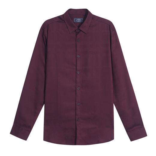 GOOD LUCK德鲨暗纹提花长袖衬衫L291136 商品图9