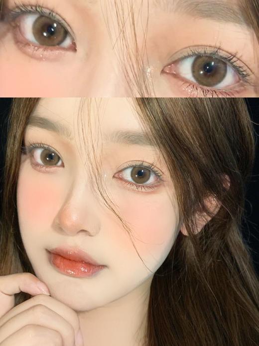 Hushlens软软棕 14.2mm 韩产进口添加硅水凝胶 年抛 商品图0